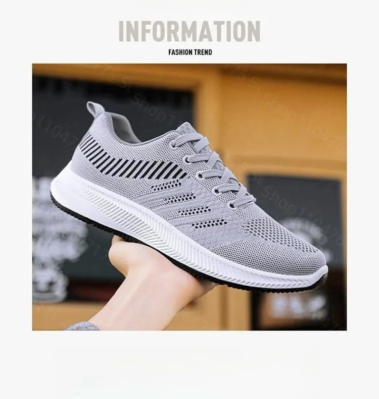 Men's spring wear-resistant trendy and versatile new soft sole comfortable running casual shoes sports shoes men's casual shoes - M & M Global