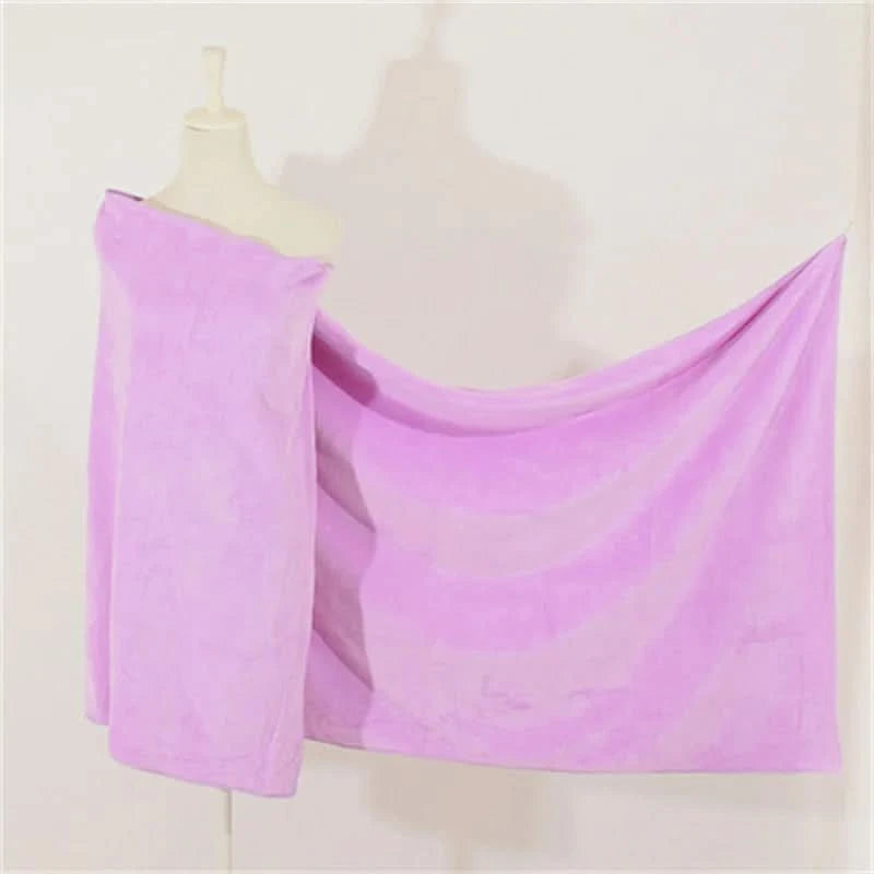 Enlarge and thicken microfiber bath towel, super soft, super absorbent and quick-drying towel - M & M Global