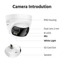ANNKE 8MP Security Camera 180°Panoramic Dual Lens outdoor poe camera 4k AI Human Detect Two Way Audio Weatherproof 8MP IP Camera