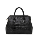 Aidrani Genuine leather women's handbag, fashion crocodile pattern design, high-end luxury cowhide bag large capacity - M & M Global