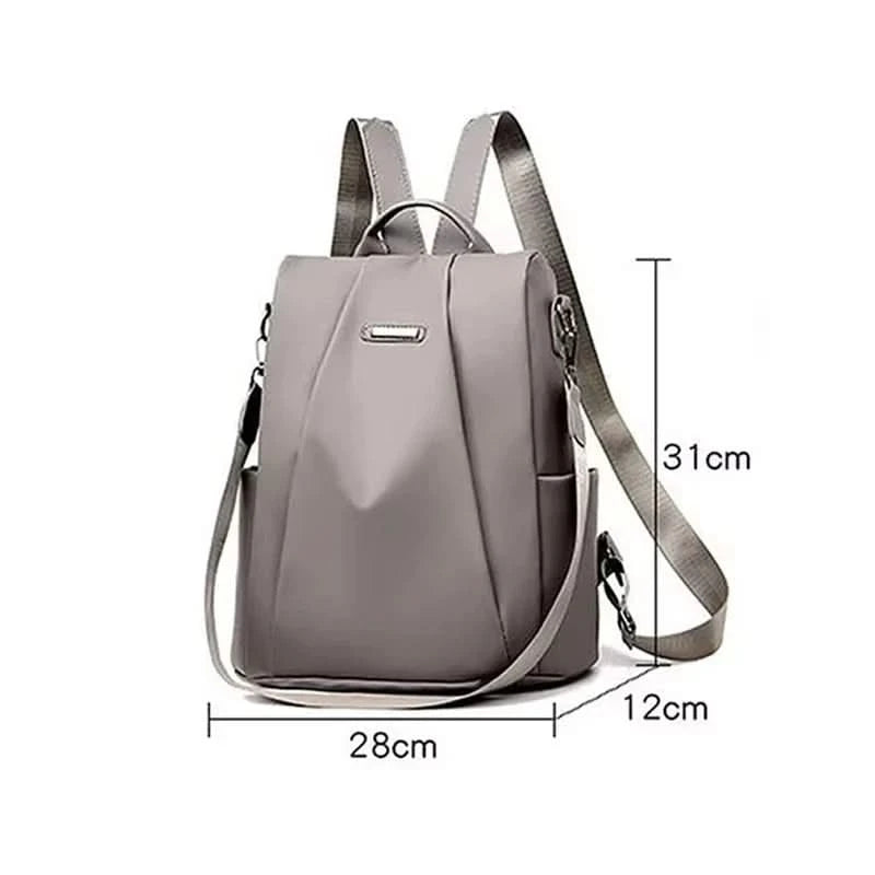 New Women's Multifunction Backpack Casual Solid Color School Bag For Girls Fashion Detachable Strap Travel Shoulder Bag - M & M Global