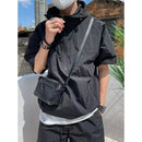 Summer Cargo Style Set Men's Casual Hooded Solid Short Sleeve T-shirt Shorts Loose Fashion High Quality Handsome Sweatshirt Suit