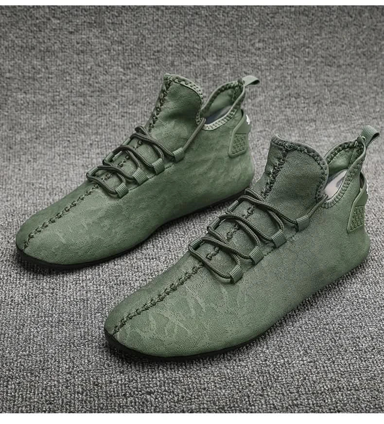 YRZL Men Mesh Loafers Driving Moccasins High Quality Flats Walking Shoes Breathable Non Slip Casual Loafers Summer Mens Shoes - M & M Global