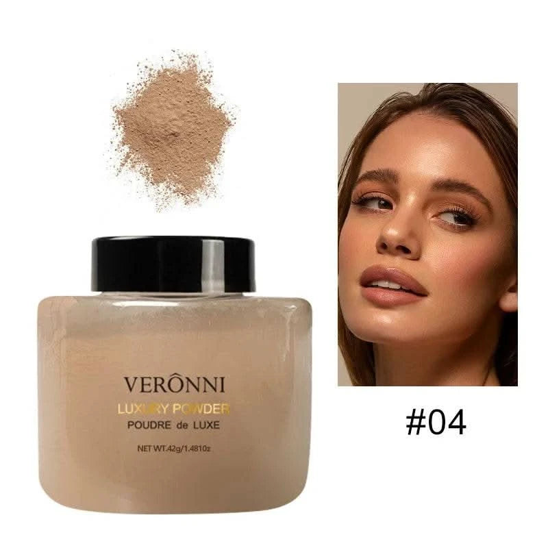 Banana Shaped Loose Powder Cosmetic Can Reduce Pores&Fine Lines,Long-lasting Matte Effect Facial Makeup Powder Make Up for women - M & M Global