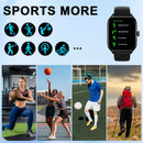 LAXASFIT 2025 New Men's Smart Watch Women's Gift 2.01 inch HD Full Touch Screen Sports Fitness Watch Bluetooth Talk Smartwatch - M & M Global