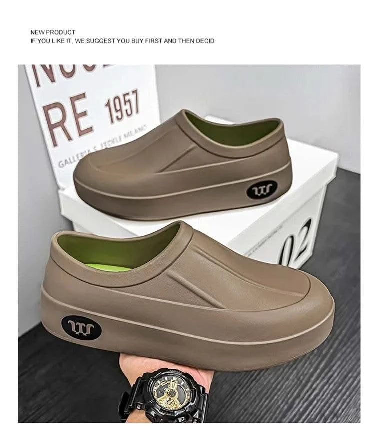 A Pair of Men's Wear-Resistant Men's Casual Shoes, Non-Slip, Wear-Resistant, Waterproof Work Shoes, Casual Sports Shoes for Men - M & M Global