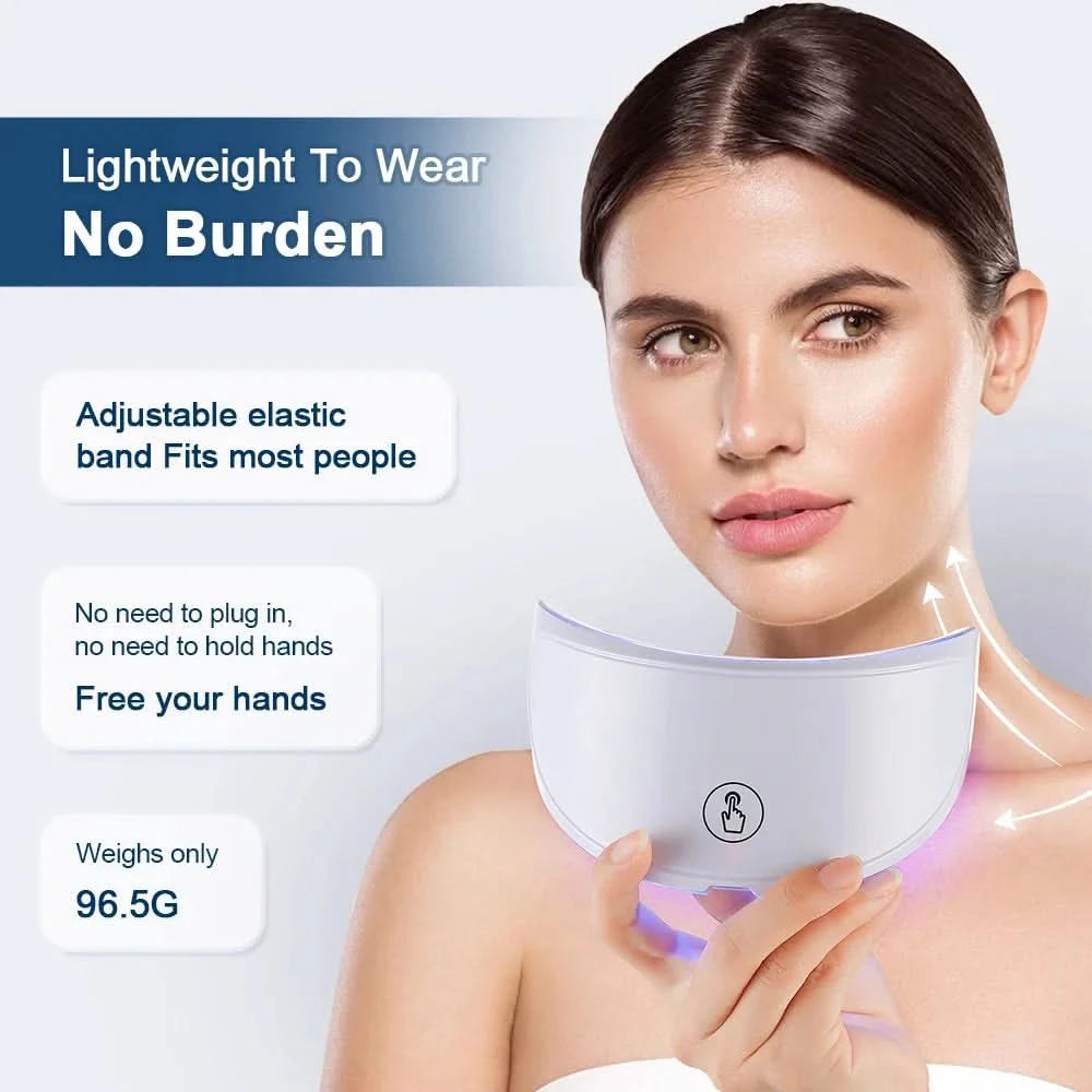 Neck LED Lift Mask Photon Anti-Wrinkle Skin Tightening Neck Beauty Device Skin Brighten Rejuvenation Neck Wrinkle Remover - M & M Global