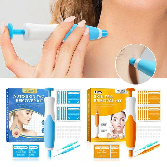 2 IN 1 Auto Micro Skin Tag Remover Device Standard And Micro Skin Tag Removal Kit Adult Mole Wart Remover Face Care Beauty Tools - M & M Global