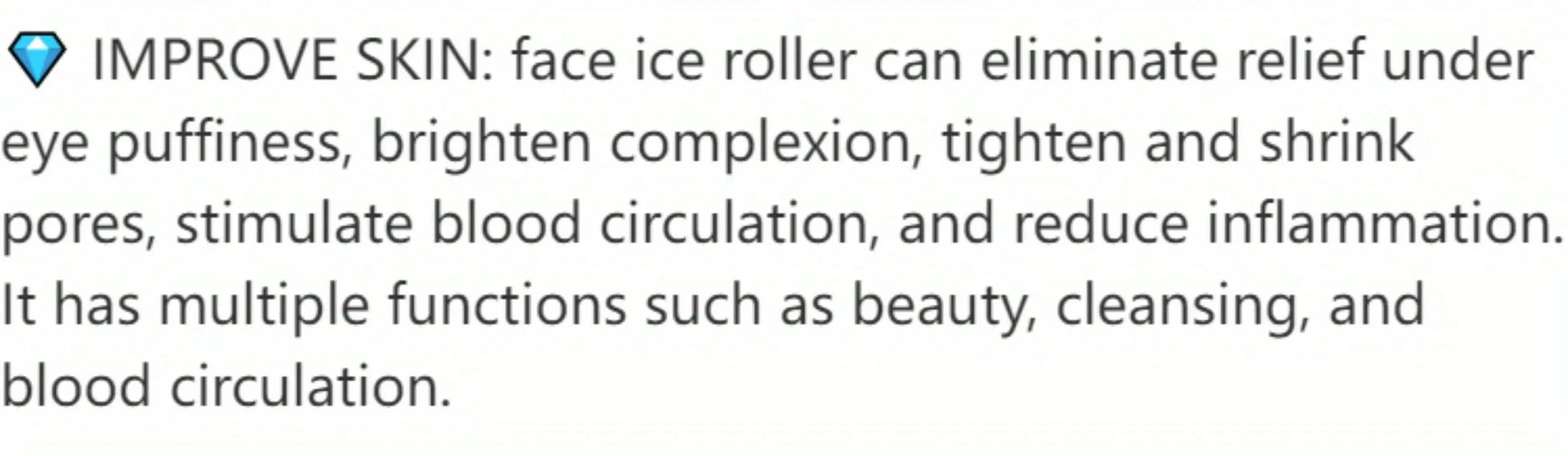 Ice Facial Roller Skin Care Beauty Lifting Contouring Tools Ice Cube Trays Ice Globe Balls Face Massager Skin Care Tool - M & M Global