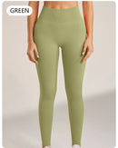 Yoga Pants Lightweight Four-Way Stretch Solid Athleisure Leggings High Waist Plus Size Gym Tight Pants