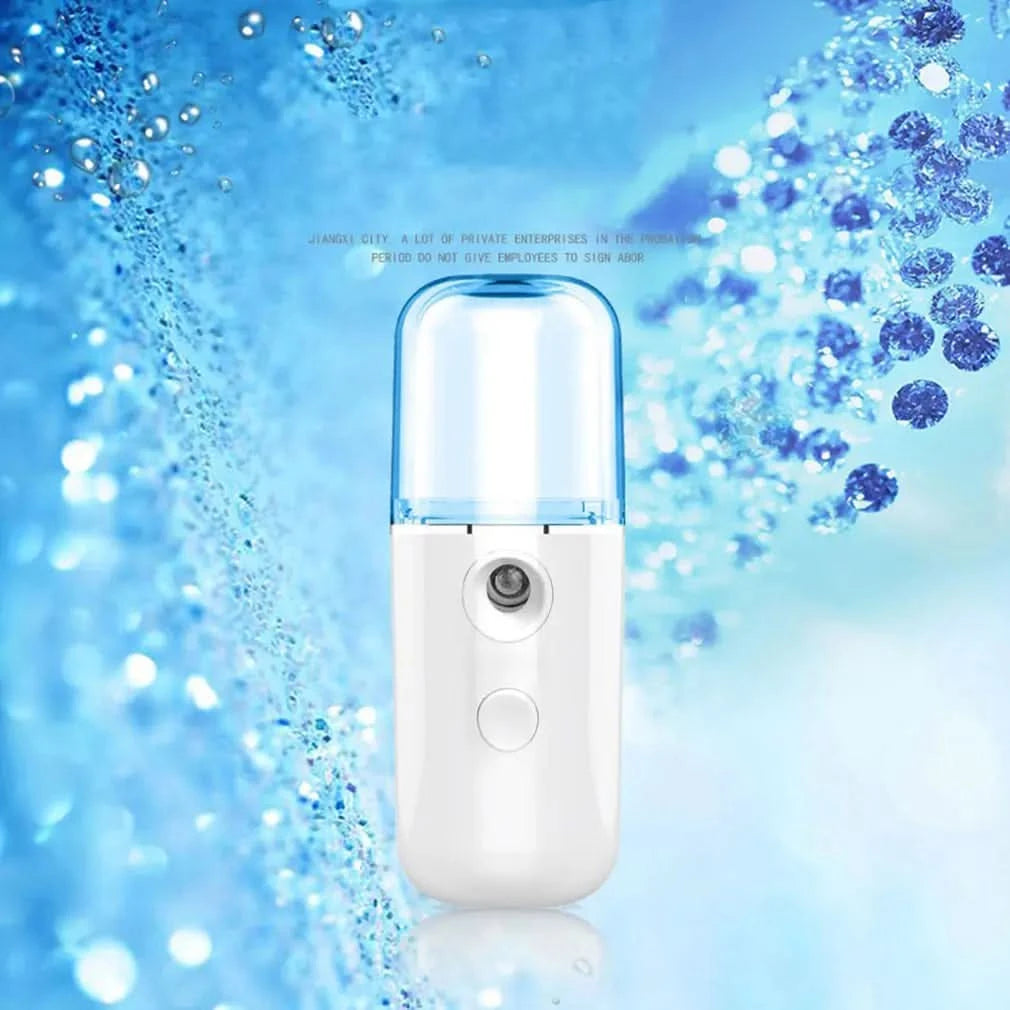 Nano Spray Water Replenisher Hydration Instrument Mini Portable Rechargeable Facial Steamer Beauty Moisturizing Humidifier - M & M Global