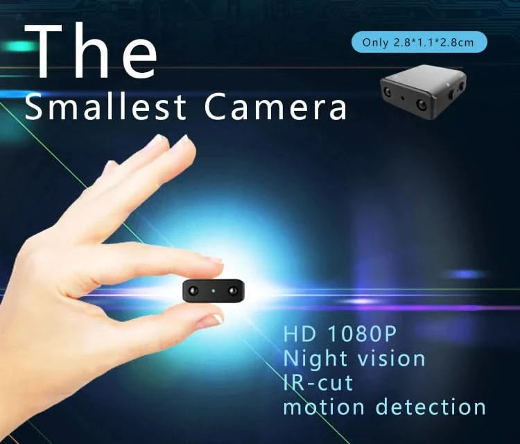Mini Camera Full HD 1080P Surveillance Home Security Camcorder Night Vision Micro Cam Motion Detection Video Voice Recorder Meet - M & M Global
