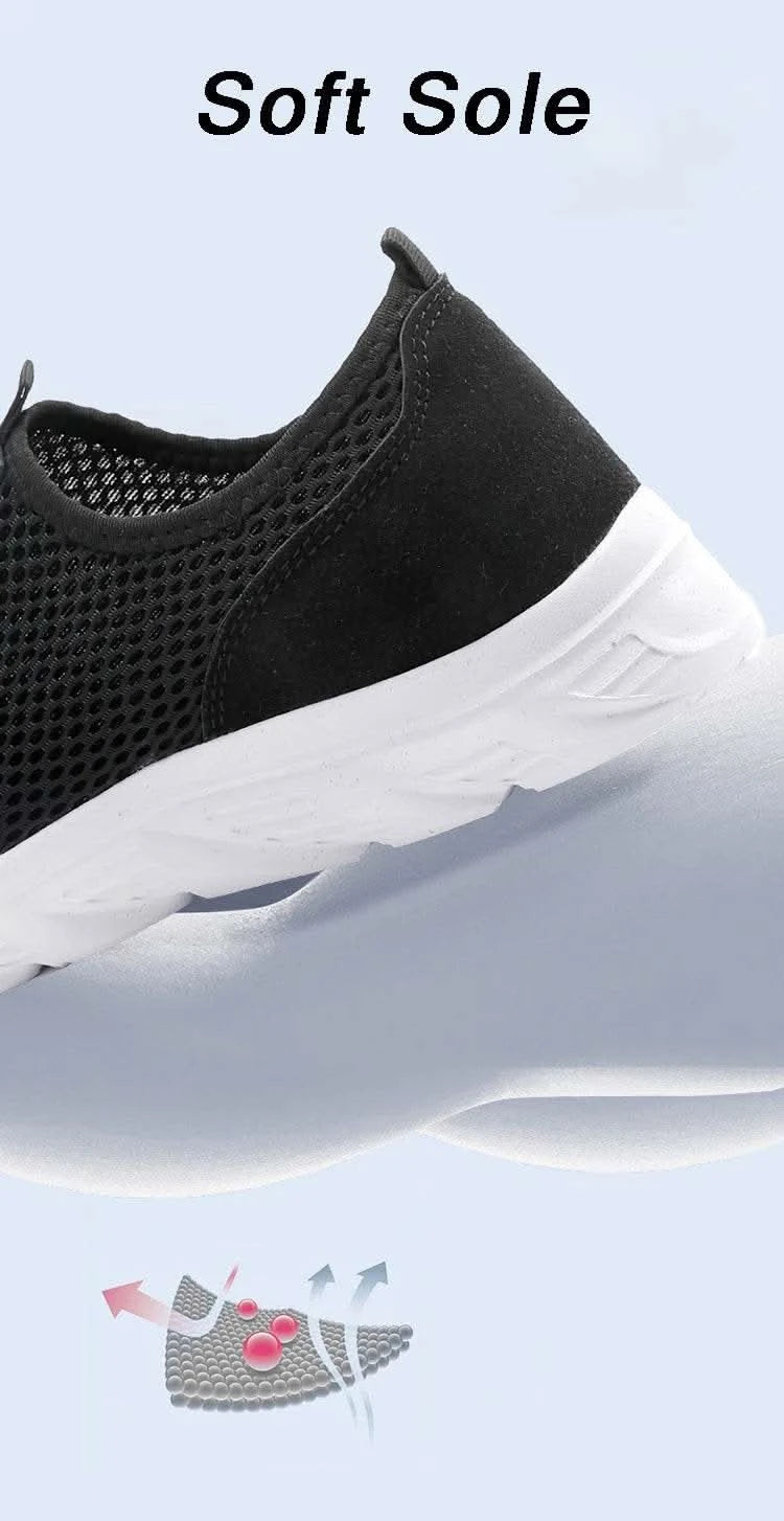 2023 Lightweight Men Casual Shoes Breathable Slip on Male Casual Sneakers Anti-slip Men's Flats Outdoor Walking Shoes Size 39-47 - M & M Global