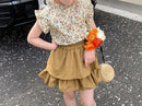 2024 New Girls' Suit Summer Children's Dress Baby Girl Fashionable Children's Top+Skirt Two-Piece Set - M & M Global