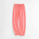 Boy Girl Breathable Bamboo-Cotton Long Pants for Children Unisex Style Elastic Waist Summer Sleepwear Kids Nightwear Trousers - M & M Global
