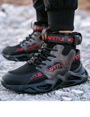 Lightweight Men Safety Shoes Steel Toe Work Sneakers Anti-smash Protective Shoes Anti-smash Anti-puncture Indestructible Shoes