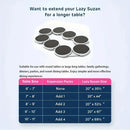 Kitchen Dining Table Turntable Kitchen Countertop Turntable 360 Degree Rotation Versatile Heat Resistant for Rectangular Table