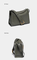 Zency Women's Messenger Bag Soft Genuine Leather Crossbody Bag Satchel Large Capacity Pockets Designer Dark Green Handbag - M & M Global