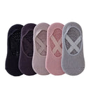 Women's Professional Yoga Socks Anti-Slip Sweat-Absorbent Breathable Pilates Ballet Dance Sport Socks for Active Ladies