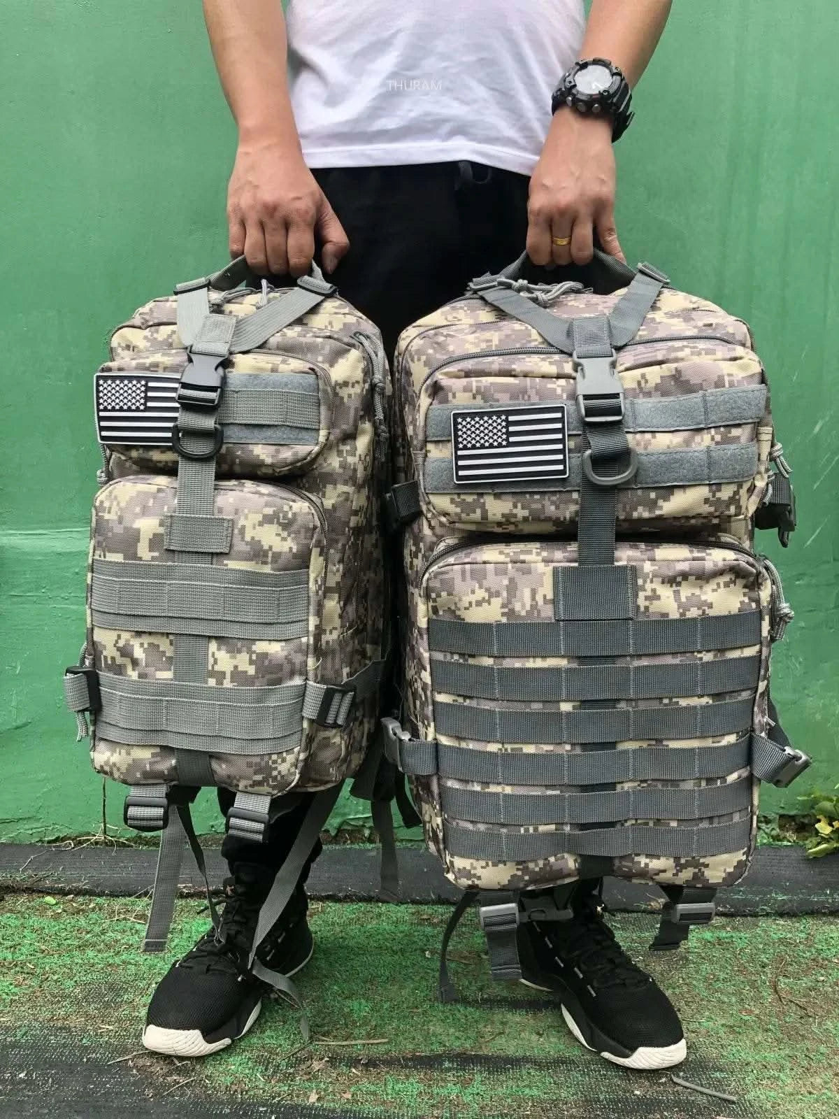 25L/50L Sturdy Nylon Waterproof Tactical Sports Trekking Fishing Hunting Camping Hiking Bag Backpack Outdoor Rucksacks - M & M Global