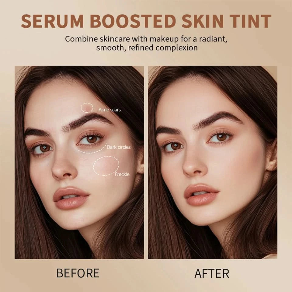 Stick Foundation Balm Serum Boosted Skin Tint Foundation Stick Smooth Plumper Hight Coverage Travel Bronze Foundation Stick Make - M & M Global