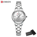 CURREN-Women's Simple Dial Wristwatch, Elegant and Charming Bracelet Quart Watches for Lady, Fashion Brand - M & M Global