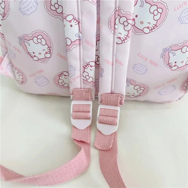 Kawaii Hello Kitty Kuromi Cinnamoroll Backpacks Cute Cartoon My Melody Pochacco Pompom Purin Anime Storage School Bag Sac A Dos - M & M Global