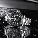 PAGANI DESIGN PD-1662 Luxury GMT Men Mechanical Wristwatch Sapphire Glass Stainless Steel 100M Waterproof Automatic Watches - M & M Global