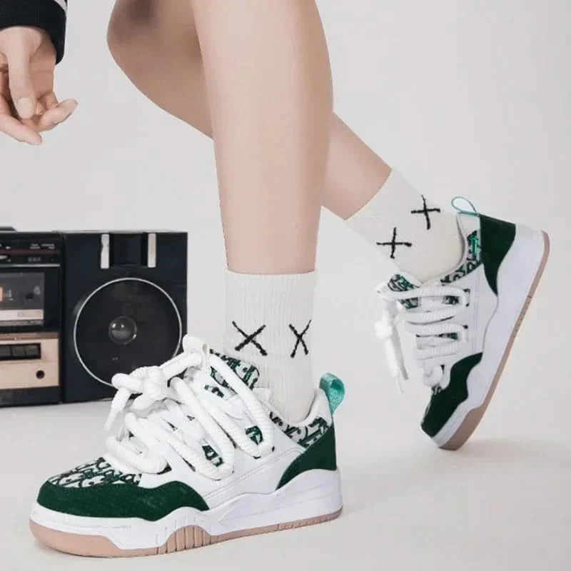 Trend Men's Shoes Outdoor Sneakers Lace-up Non Slip Running Shoes Couple Style Walking Shoes Breathable Tennis Shoe Plus Size 47 - M & M Global