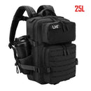 45L/25L Tactical Backapck for Men Women Waterproof Camping Travel Bag Outdoor Sports Hiking Survival Rucksack with Bottle Holder - M & M Global