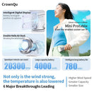 Mini Handheld Fan 4000mAh Pocket Portable High-speed Brushless Motor With Digital Display Outdoor Travel Cooling Turbo Jet Fan - M & M Global