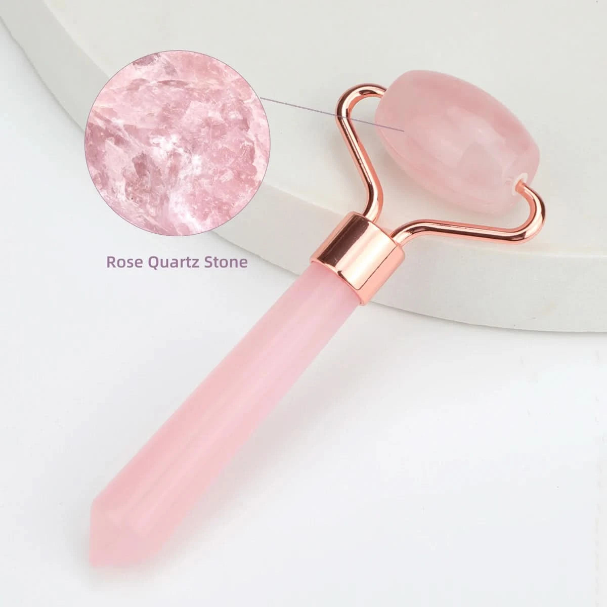 Natural Jade Roller Massager Eye Roller Face Massager Beauty Skin Care Massage Tool Mini Portable Body Eye Massager Face Roller - M & M Global