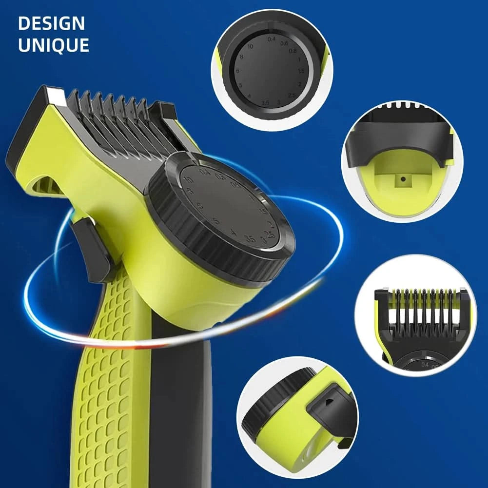 Trimmer Clipper Guide Comb 0.4 To10 MM Shaver Cutter Head Accessories QP2520 QP2530 QP2630 QP2620 14-length Adjustable Kit - M & M Global