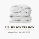 JHK Comforter King Size All Season Blanket with Corner Tabs Box Stitched Comforter Easy To Wash Bedding 102" x 90" For Bedroom ﻿