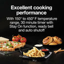Air Fryer Toaster Oven Combo with 4 Functions Including Convection, Bake & Broil, Fits 6 Slices or 12" Pizza, Auto Shutoff, Blac - M & M Global