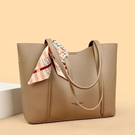 Genuine Brand Women Tote Bag High Quality Soft Leather Large Ladies Shoulder Crossbody Bag Luxury Female Shopping Handbag A Main - M & M Global