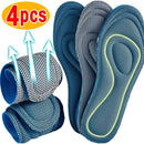 NEW 4Pcs Memory Foam Orthopedic Insoles for Shoes Antibacterial Deodorization Sweat Absorption Insert Sport Shoes Running Pads - M & M Global