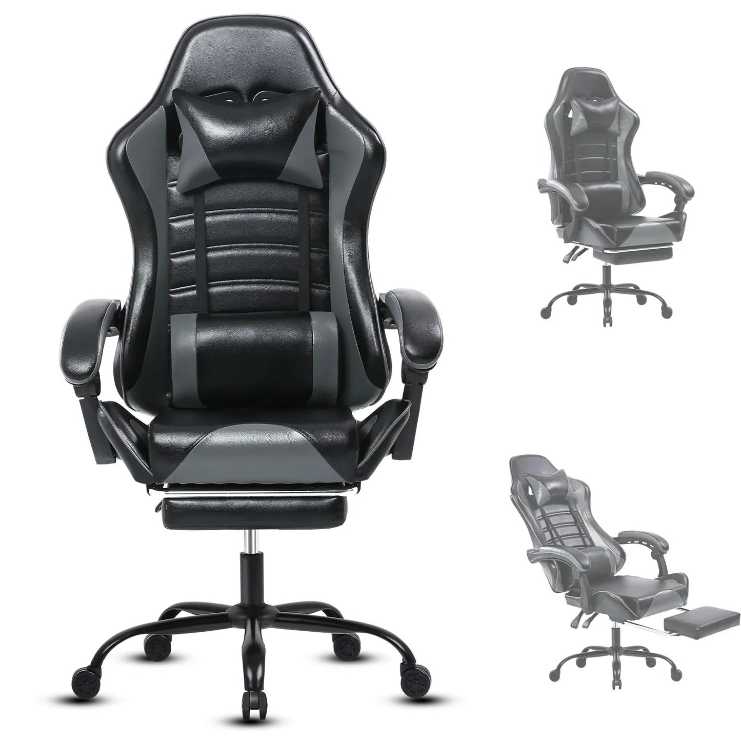 Gaming Chair, Ergonomic Video Game Chair for Adults, Computer Chair with Wheels