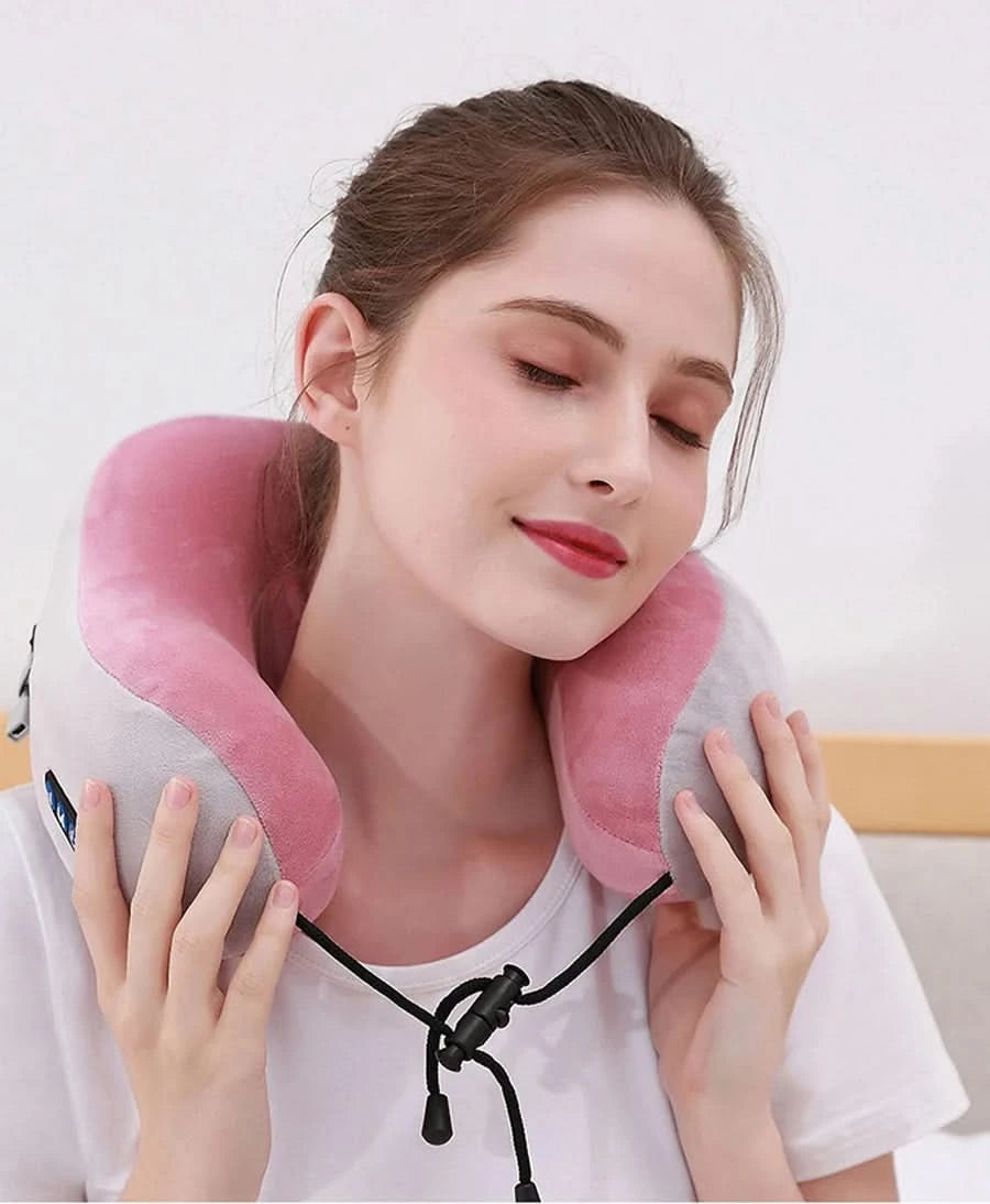Rechargeable Neck Massager U shaped Pillow Multifunctional Portable Shoulder Cervical Massager Outdoor Home Car Relaxing Massage - M & M Global