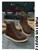 Two layer cowhide high top anti-smash anti-puncture breathable fashion labour insurance shoes