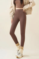 2025 New Women's Sharkskin Pants Winter Elastic Slim Thin Leg Yoga Leggings Female High Waist Thicken Plus Velvet Warm Leggings