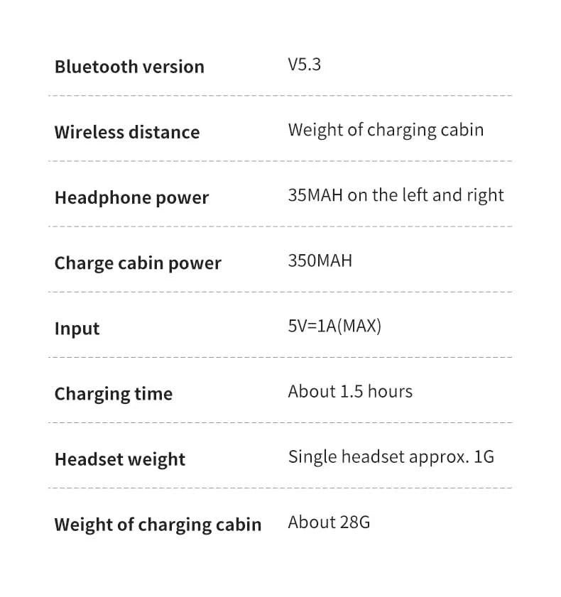 Sleep Wireless Earphone TWS Bluetooth 5.3 Headphones Hidden Earbuds IPX5 Waterproof Noise Reduction Sports Headset - M & M Global