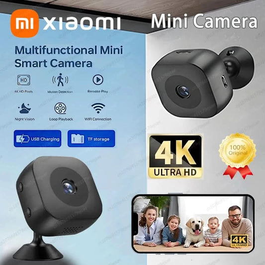 Xiaomi 4k Mini Camera Wifi Ip/ap Portable Mobile Detection Camcorder Smart Home Surveillance Security Remote Monitoring Camera - M & M Global