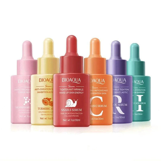 BIOAQUA Vitamin C Retinol Hyaluronic Acid Serum Moisturizing Brightening Hydrating Firming Facial Essence Beauty Face Skin Care - M & M Global