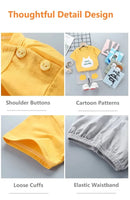 2PCS Children's Sets mother Kids Clothes Boys Girl T-shirt Shorts Summer Cotton Short sleeve Baby Children Clothing Toddler Suit - M & M Global