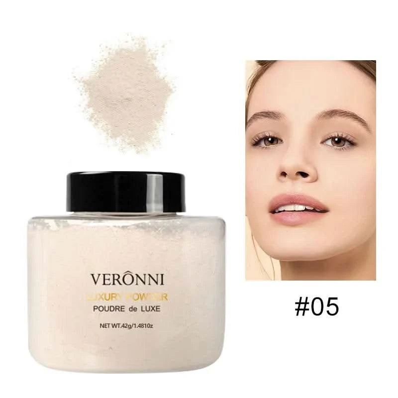 Banana Shaped Loose Powder Cosmetic Can Reduce Pores&Fine Lines,Long-lasting Matte Effect Facial Makeup Powder Make Up for women - M & M Global