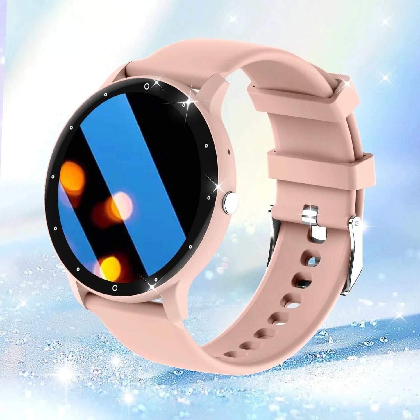 Smart watch with full touch screen, call, message reminder and other functions, compatible with iPhone/Android phones