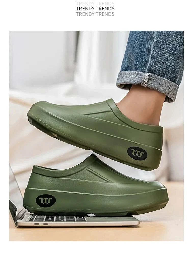A Pair of Men's Wear-Resistant Men's Casual Shoes, Non-Slip, Wear-Resistant, Waterproof Work Shoes, Casual Sports Shoes for Men - M & M Global