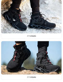Steel Toe Shoes for Men Work Boots Lightweight Sneakers Indestructible Boots Anti-smash Anti-Punctur Construction Safety Shoes