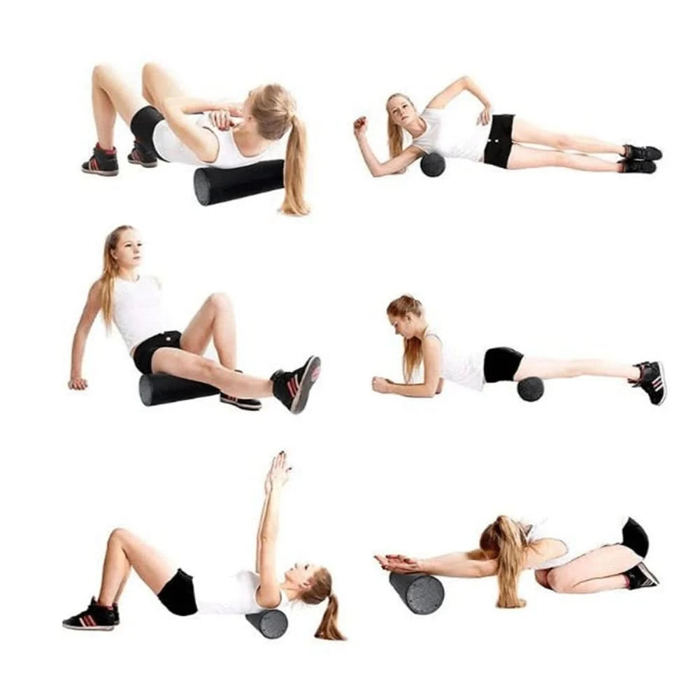 EPP Yoga Pilates Foam Roller 30/45cm Fitness Equipment Massage Roller Body Exercise Training Gym Back Roller for Women Men Gifts - M & M Global